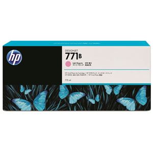 （まとめ） HP771B インクカートリッジ ライトマゼンタ 775ml 顔料系 B6Y03A 1個 【×3セット】