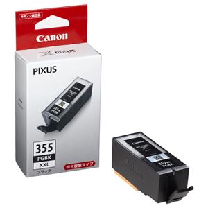 （まとめ） キャノン Canon インクタンク BCI-355XXLPGBK ブラック 特大容量 8048B001 1個 【×3セット】