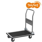 TANOSEE スチール台車(折りたたみ式) 150kg荷重 黒 1台