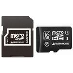 グリーンハウス microSDHCカード 16GB UHS-I Class10 防水仕様 SDHC変換アダプタ付 GH-SDMRHC16GU 1枚