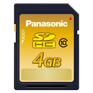 （まとめ） パナソニック SDHCメモリーカード 4GB Class10 RP-SDWA04GJK(1枚) 【×2セット】