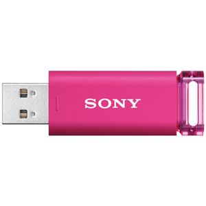 （まとめ） ソニー USBメモリー ポケットビット Uシリーズ 4GB ピンク USM4GU P 1個 【×3セット】
