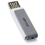 （まとめ） バッファロー キャップレスデザイン USB3.0用 USBメモリー 16GB グレー RUF3-CP16G-GY 1個 【×2セット】