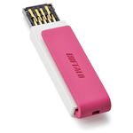 （まとめ） バッファロー キャップレスデザイン USB3.0用 USBメモリー 16GB ピンク RUF3-CP16G-PK 1個 【×2セット】