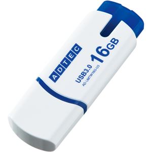（まとめ） アドテック USB3.0対応 高速USBメモリ 16GB AD-UMTW16G-U3T 1個 【×2セット】