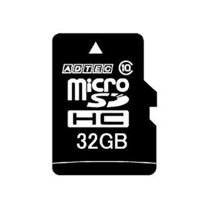アドテック microSDHC 32GB Class10 SD変換アダプター付 AD-MRHAM32G/10T 1枚