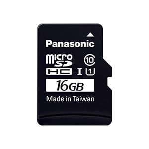 パナソニック microSDHC UHS-Iカード 16GB Class10 RP-SMGA16GJK 1枚