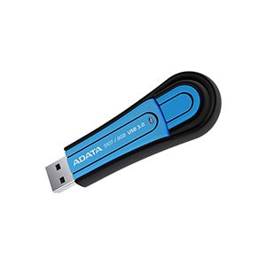 （まとめ） エーデータ USBメモリー 3.0規格 8GB ブルー AS107-8G-RBL 1個 【×3セット】