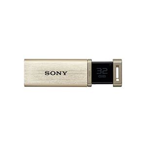 ソニー USBメモリー ポケットビット QXシリーズ ノックスライド式高速 32GB ゴールド USM32GQX N 1個