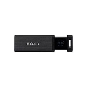 ソニー USBメモリー ポケットビット QXシリーズ ノックスライド式高速 32GB ブラック USM32GQX B 1個