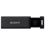 ソニー USBメモリー ポケットビット QXシリーズ ノックスライド式高速 32GB ブラック USM32GQX B 1個