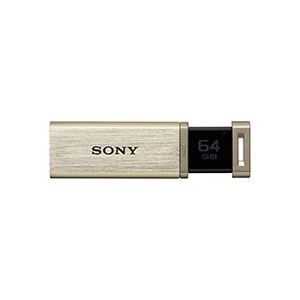 ソニー USBメモリー ポケットビット QXシリーズ ノックスライド式高速 64GB ゴールド USM64GQX N 1個