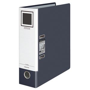 （まとめ） コクヨ レバッチファイル（ジャパンスタンダード） A4タテ 2穴 680枚収容 背幅93mm ダークグレー フ-AL200DM 1冊 【×5セット】