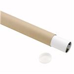 （まとめ） TANOSEE 製図用紙管（ポリ蓋付き） A2（550mm） 1箱（9本） 【×3セット】