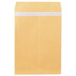 （まとめ） ピース R40再生紙クラフト封筒 テープのり付 角1 85g／m2 846 1パック（100枚） 【×3セット】