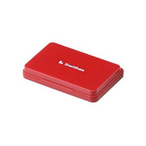 （まとめ） シャチハタ スタンプ台 大形 赤 HGN-3-R 1個 【×5セット】