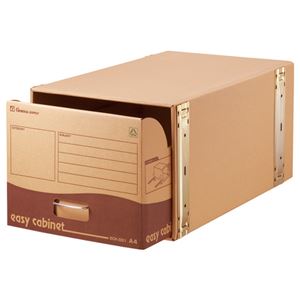 （まとめ） ゼネラル イージーキャビネット 強化型 A4用 内寸W314×D560×H259mm ECK-001 1個 【×4セット】