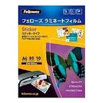 （まとめ） フェローズ ラミネートフィルム ステッカータイプ A4 80μ 5404301 1パック（10枚） 【×5セット】