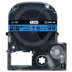 （まとめ） キングジム テプラ PRO テープカートリッジ マグネットテープ 18mm 青／黒文字 SJ18B 1個 【×3セット】