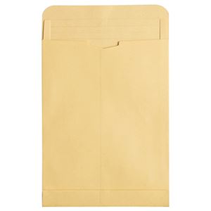 （まとめ） TANOSEE マチ付クラフト大型封筒 角2 120g／m2 1パック（50枚） 【×2セット】