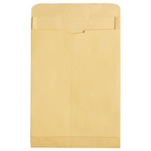 （まとめ） TANOSEE マチ付クラフト大型封筒 角0 120g／m2 1パック（50枚） 【×2セット】