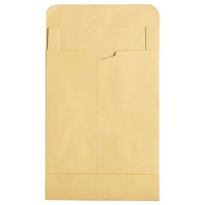 （まとめ） TANOSEE マチ付クラフト大型封筒（幅広） 角2 120g／m2 1パック（50枚） 【×2セット】