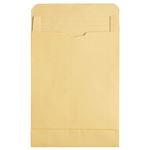 （まとめ） TANOSEE マチ付クラフト大型封筒（幅広） 角0 120g／m2 1パック（50枚） 【×2セット】