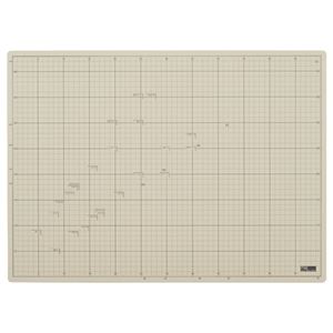 （まとめ） TANOSEE 滑りにくいカッターマット A2 450×620mm 1枚 【×2セット】