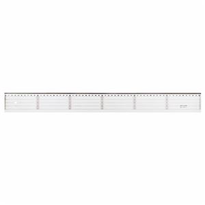 （まとめ） ライオン事務器 アクリル直線定規 60cm A-20 1本 【×5セット】