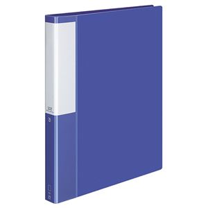 （まとめ） コクヨ クリヤーブック（クリアブック）（POSITY） 替紙式 A4タテ 30穴 25ポケット付属 背幅33mm ブルー P3ラ-L730B 1冊 【×5セット】