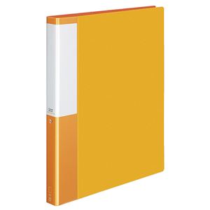 （まとめ） コクヨ クリヤーブック（クリアブック）（POSITY） 替紙式 A4タテ 30穴 25ポケット付属 背幅33mm オレンジ P3ラ-L730YR 1冊 【×5セット】