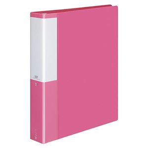 （まとめ） コクヨ クリヤーブック（クリアブック）（POSITY） 替紙式 A4タテ 30穴 35ポケット付属 背幅53mm ピンク P3ラ-L740P 1冊 【×5セット】