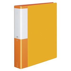 （まとめ） コクヨ クリヤーブック（クリアブック）（POSITY） 替紙式 A4タテ 30穴 35ポケット付属 背幅53mm オレンジ P3ラ-L740YR 1冊 【×5セット】