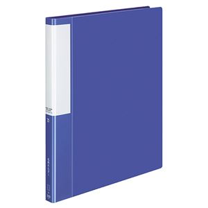 （まとめ） コクヨ 名刺ホルダー（POSITY） 替紙式 A4タテ 30穴 300名用 ヨコ入れ ブルー P3メイ-335NB 1冊 【×5セット】