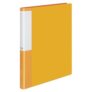（まとめ） コクヨ 名刺ホルダー（POSITY） 替紙式 A4タテ 30穴 300名用 ヨコ入れ オレンジ P3メイ-335NYR 1冊 【×5セット】
