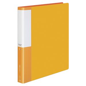 （まとめ） コクヨ 名刺ホルダー（POSITY） 替紙式 A4タテ 30穴 500名用 ヨコ入れ オレンジ P3メイ-355NYR 1冊 【×4セット】