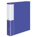 （まとめ） コクヨ 名刺ホルダー（POSITY） 替紙式 A4タテ 30穴 800名 ヨコ入れ ブルー P3メイ-385B 1冊 【×3セット】