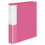 （まとめ） コクヨ 名刺ホルダー（POSITY） 替紙式 A4タテ 30穴 800名 ヨコ入れ ピンク P3メイ-385P 1冊 【×3セット】