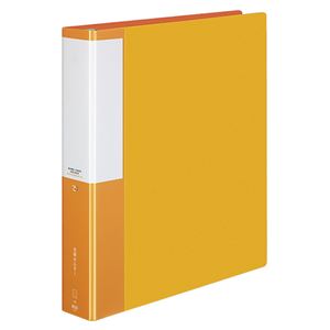 （まとめ） コクヨ 名刺ホルダー（POSITY） 替紙式 A4タテ 30穴 800名 ヨコ入れ オレンジ P3メイ-385YR 1冊 【×3セット】
