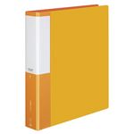 （まとめ） コクヨ 名刺ホルダー（POSITY） 替紙式 A4タテ 30穴 800名 ヨコ入れ オレンジ P3メイ-385YR 1冊 【×3セット】