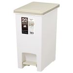 （まとめ） アスベル エバンペダルペール 20L ベージュ 1台 【×3セット】