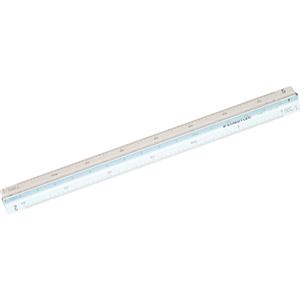 （まとめ） ステッドラー 三角スケール 高精度オールアルミ製 副尺付き（5cm） 一般用 30cm 987 30-4 1個 【×2セット】