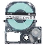 （まとめ） キングジム テプラ PRO テープカートリッジ キレイにはがせるラベル 12mm 白／黒文字 SS12KE 1個 【×5セット】
