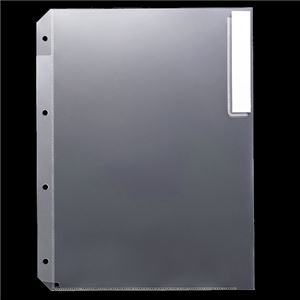 （まとめ） G-Aim クリアホルダー 見出し付 A4タテ 4穴 クリア YG-40-M 1パック（10枚） 【×5セット】