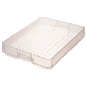 （まとめ） TANOSEE プラスチック製デスクトレー A4 クリア 1個 【×5セット】