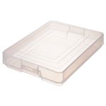 （まとめ） TANOSEE プラスチック製デスクトレー A4 クリア 1個 【×5セット】