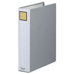 （まとめ） キングファイル スーパードッチ（脱・着）イージー A4タテ 500枚収容 背幅66mm グレー 2475A 1冊 【×10セット】