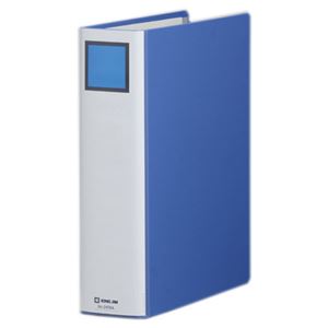 （まとめ） キングファイル スーパードッチ（脱・着）イージー A4タテ 600枚収容 背幅76mm 青 2476A 1冊 【×10セット】