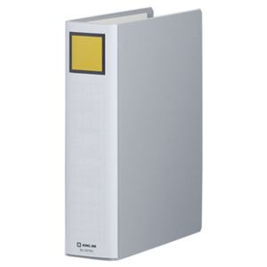 （まとめ） キングファイル スーパードッチ（脱・着）イージー A4タテ 600枚収容 背幅76mm グレー 2476A 1冊 【×10セット】