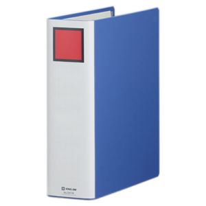 （まとめ） キングファイル スーパードッチ（脱・着）イージー A4タテ 700枚収容 背幅86mm 青 2477A 1冊 【×10セット】